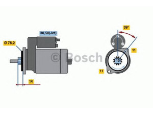 BOSCH 0 986 016 700 starteris 
 Elektros įranga -> Starterio sistema -> Starteris
5030071, 7203211, R95VW 11000 DA