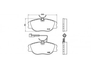 BREMBO P 23 043 stabdžių trinkelių rinkinys, diskinis stabdys 
 Techninės priežiūros dalys -> Papildomas remontas
60777621, 71770971