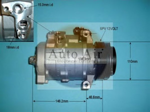 AUTO AIR GLOUCESTER 14-9722R kompresorius, oro kondicionierius
64526921650, 64528377067