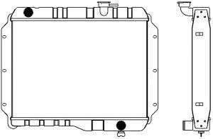 SAKURA  Automotive 1461-0413 radiatorius, variklio aušinimas