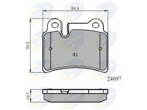 COMLINE CBP01728 stabdžių trinkelių rinkinys, diskinis stabdys 
 Techninės priežiūros dalys -> Papildomas remontas
7L6698451B