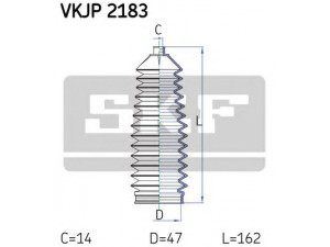 SKF VKJP 2183 gofruotoji membrana, vairavimas 
 Vairavimas -> Gofruotoji membrana/sandarinimai