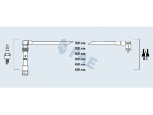 FAE 85062 uždegimo laido komplektas 
 Kibirkšties / kaitinamasis uždegimas -> Uždegimo laidai/jungtys
078 905 113