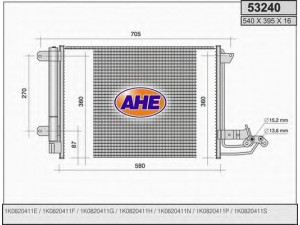 AHE 53240 kondensatorius, oro kondicionierius 
 Oro kondicionavimas -> Kondensatorius
1K0820411E