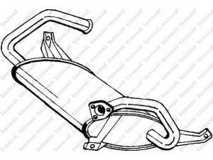 BOSAL 177-275 galinis duslintuvas 
 Išmetimo sistema -> Duslintuvas
MB 890134, MB 890136, MB 924346