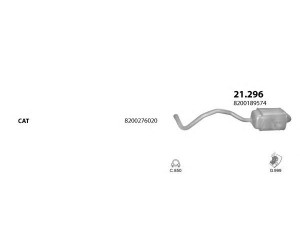 POLMO POLMO99024 išmetimo sistema 
 Išmetimo sistema -> Išmetimo sistema, visa