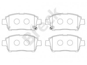 BRECK 23510 00 702 10 stabdžių trinkelių rinkinys, diskinis stabdys 
 Techninės priežiūros dalys -> Papildomas remontas
0446517100, 0446517101, 0446517140