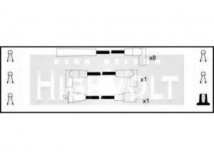 STANDARD OEF368 uždegimo laido komplektas 
 Kibirkšties / kaitinamasis uždegimas -> Uždegimo laidai/jungtys
0472 8038AC