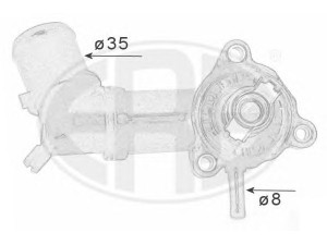ERA 350385 termostatas, aušinimo skystis 
 Aušinimo sistema -> Termostatas/tarpiklis -> Thermostat
55241963, 71752861, 13 38 027, 55 573 003