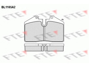 FTE BL1165A2 stabdžių trinkelių rinkinys, diskinis stabdys 
 Techninės priežiūros dalys -> Papildomas remontas
8A0 698 451, 8A0 698 451 A, 8A0 698 451 B