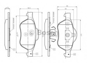 BOSCH 0 986 TB2 434 stabdžių trinkelių rinkinys, diskinis stabdys 
 Techninės priežiūros dalys -> Papildomas remontas
41 06 000 12R, 77 01 206 598, 77 01 208 183