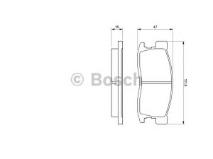BOSCH 0 986 493 670 stabdžių trinkelių rinkinys, diskinis stabdys 
 Techninės priežiūros dalys -> Papildomas remontas