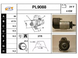 SNRA PL9088 starteris