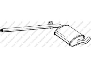 BOSAL 279-605 vidurinis duslintuvas 
 Išmetimo sistema -> Duslintuvas
1L0.253.409AD