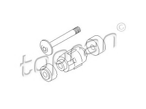 TOPRAN 700 304 skersinio stabilizatoriaus komplektas 
 Ašies montavimas/vairavimo mechanizmas/ratai -> Stabilizatorius/fiksatoriai -> Pasukimo trauklė
7700 847 382