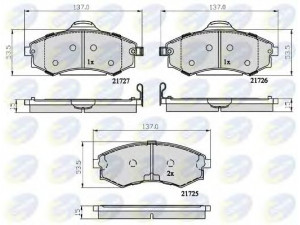 COMLINE CBP31741 stabdžių trinkelių rinkinys, diskinis stabdys 
 Techninės priežiūros dalys -> Papildomas remontas
M2A0258101, 410603C490, 4106048R91