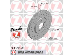 ZIMMERMANN 100.1235.70 stabdžių diskas 
 Dviratė transporto priemonės -> Stabdžių sistema -> Stabdžių diskai / priedai
1J0 615 301, 1J0 615 301 C, 1J0 615 301 K