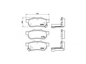 BREMBO P 28 025 stabdžių trinkelių rinkinys, diskinis stabdys 
 Techninės priežiūros dalys -> Papildomas remontas
43022S04E03, 43022SO4E02, 43022SR2010