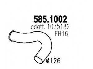 ASSO 585.1002 išleidimo kolektorius 
 Išmetimo sistema -> Išmetimo vamzdžiai
1075182