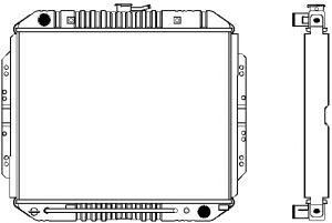 SAKURA  Automotive 1241-0219 radiatorius, variklio aušinimas