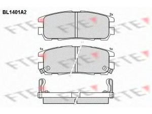 FTE BL1401A2 stabdžių trinkelių rinkinys, diskinis stabdys 
 Techninės priežiūros dalys -> Papildomas remontas
8-97035-266-0, 8-97039-269-0, 8-97070-080-0