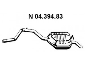EBERSPÄCHER 04.394.83 galinis duslintuvas 
 Išmetimo sistema -> Duslintuvas
1 000 037, 1 011 114, 1 040 865