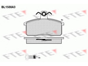 FTE BL1508A3 stabdžių trinkelių rinkinys, diskinis stabdys 
 Techninės priežiūros dalys -> Papildomas remontas
00000-A00154