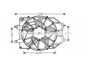 AVA QUALITY COOLING FD7509 ventiliatorius, radiatoriaus 
 Aušinimo sistema -> Oro aušinimas
1075135, 98AB8C607JG