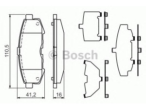 BOSCH 0 986 494 319 stabdžių trinkelių rinkinys, diskinis stabdys 
 Techninės priežiūros dalys -> Papildomas remontas
LEY42643Z, LEY42643ZA, LEY42648Z