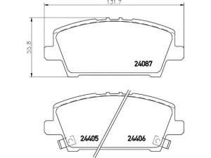 HELLA PAGID 8DB 355 006-911 stabdžių trinkelių rinkinys, diskinis stabdys 
 Techninės priežiūros dalys -> Papildomas remontas
45022SMGE00, 45022SMGE01, 45022SMGE50