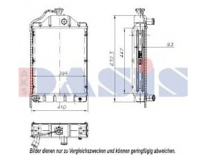 AKS DASIS 440118N radiatorius, variklio aušinimas