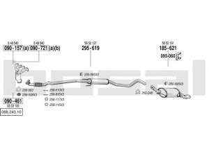 BOSAL 088.243.10 išmetimo sistema 
 Išmetimo sistema -> Išmetimo sistema, visa