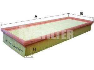 MFILTER K 438 oro filtras 
 Techninės priežiūros dalys -> Techninės priežiūros intervalai
077 129 620