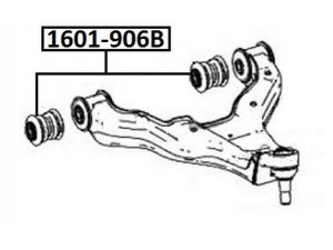 ASVA 1601-906B valdymo svirties/išilginių svirčių įvorė 
 Ašies montavimas/vairavimo mechanizmas/ratai -> Valdymo svirtis/pasukamosios svirties sujungimas -> Montavimas/sutvirtinimas
A9063330014