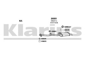 KLARIUS 060144E išmetimo sistema 
 Išmetimo sistema -> Išmetimo sistema, visa