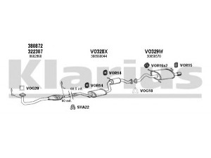 KLARIUS 960355U išmetimo sistema 
 Išmetimo sistema -> Išmetimo sistema, visa