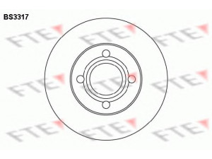 FTE BS3317 stabdžių diskas 
 Dviratė transporto priemonės -> Stabdžių sistema -> Stabdžių diskai / priedai
431 615 301 A, 443 615 301 A, 443 615 301 B