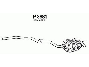 FENNO P3681 galinis duslintuvas 
 Išmetimo sistema -> Duslintuvas
2024903221