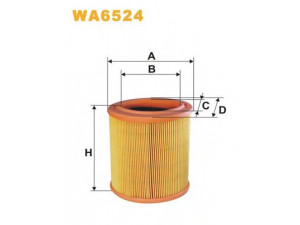 WIX FILTERS WA6524 oro filtras 
 Techninės priežiūros dalys -> Techninės priežiūros intervalai
1444E5, 1444F0