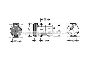 AVA QUALITY COOLING FDK279 kompresorius, oro kondicionierius 
 Oro kondicionavimas -> Kompresorius/dalys
1035435, 96BW19D629AA, 96BW19D629AB