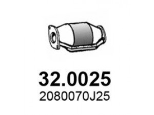 ASSO 32.0025 katalizatoriaus keitiklis 
 Išmetimo sistema -> Katalizatoriaus keitiklis
2080074C25