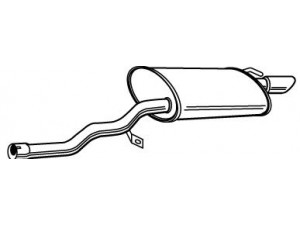 FONOS 23490 galinis duslintuvas 
 Išmetimo sistema -> Duslintuvas
8E0253609BR, 8E0253609ET
