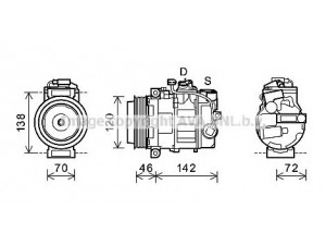 AVA QUALITY COOLING PRK074 kompresorius, oro kondicionierius 
 Oro kondicionavimas -> Kompresorius/dalys
9A112601102