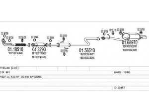 MTS C120157008255 išmetimo sistema 
 Išmetimo sistema -> Išmetimo sistema, visa