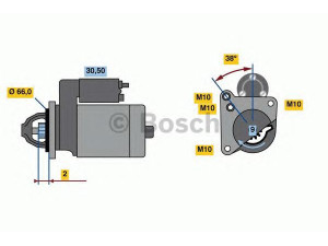 BOSCH 0 986 022 830 starteris 
 Elektros įranga -> Starterio sistema -> Starteris
M 002 T 13281, M 002 T 13581, M 002 T 48381