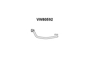 VENEPORTE VW80592 išleidimo kolektorius 
 Išmetimo sistema -> Išmetimo vamzdžiai
8D0253301BT