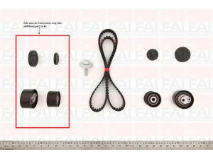 FAI AutoParts TBK460 paskirstymo diržo komplektas 
 Techninės priežiūros dalys -> Papildomas remontas
7701474359, 7701477023
