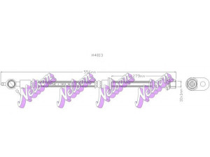 Brovex-Nelson H4813 stabdžių žarnelė 
 Stabdžių sistema -> Stabdžių žarnelės
9094702C31, 9094702D76