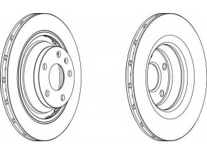 FERODO DDF1849C stabdžių diskas 
 Dviratė transporto priemonės -> Stabdžių sistema -> Stabdžių diskai / priedai
8J0615601A