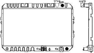 SAKURA  Automotive 1210-0103 radiatorius, variklio aušinimas